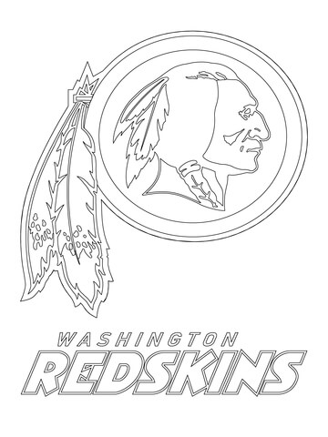 Washington Redskins Logo  Coloring Page